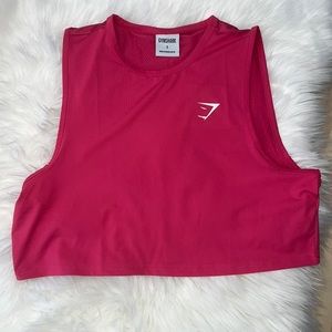 Women’s Gymshark cropped workout top size small